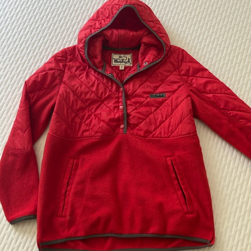 Woolrich White Label Fleece Wool Insulated Hoodie